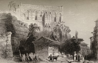 Palacio de Belisario, Turquía, Estambul de William Henry Bartlett