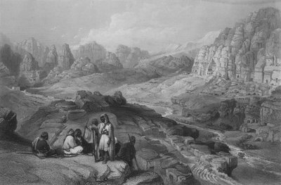 Petra, sitio de la ciudad, Jeremías XLIX de William Henry Bartlett