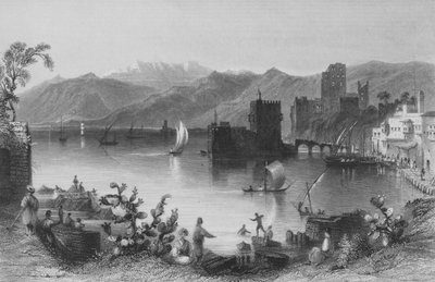 Puerto de Beirut, la antigua Berothai de William Henry Bartlett