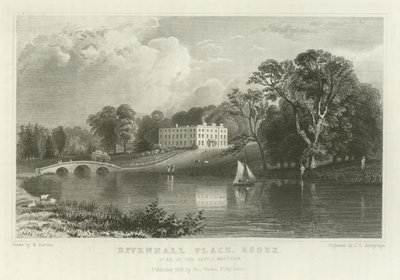 Rivenhall Place, Essex, residencia del reverendo J Western de William Henry Bartlett