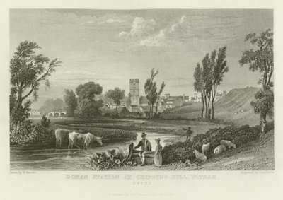 Estación romana en Chipping Hill, Witham, Essex de William Henry Bartlett
