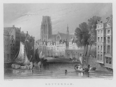 Róterdam (grabado) de William Henry Bartlett