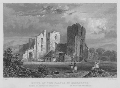 Ruinas del Castillo de Brederode de William Henry Bartlett