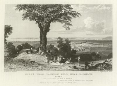 Escena de Laindon Hill, cerca de Horndon, Essex de William Henry Bartlett