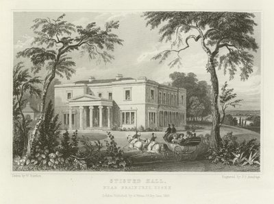 Stisted Hall, cerca de Braintree, Essex de William Henry Bartlett