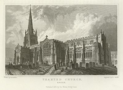Iglesia de Thaxted, Essex de William Henry Bartlett
