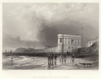 Las arenas en Southport de William Henry Bartlett