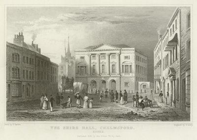 El Shire Hall, Chelmsford, Essex de William Henry Bartlett