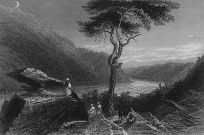 El valle del Shenandoah, desde Jefferson Rock, 1838 de William Henry Bartlett