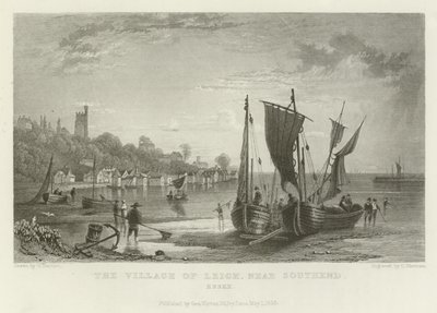 El pueblo de Leigh, cerca de Southend, Essex de William Henry Bartlett