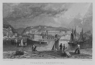 Torquay, Devonshire de William Henry Bartlett