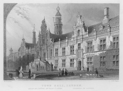 Ayuntamiento de Leyden de William Henry Bartlett