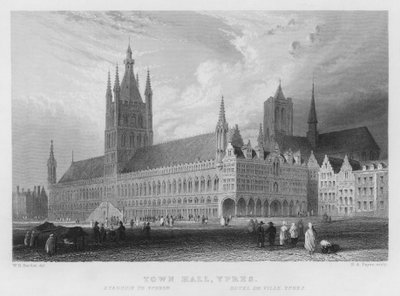 Ayuntamiento, Ypres de William Henry Bartlett