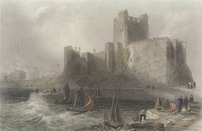 Vista del castillo de Carrickfergus de William Henry Bartlett