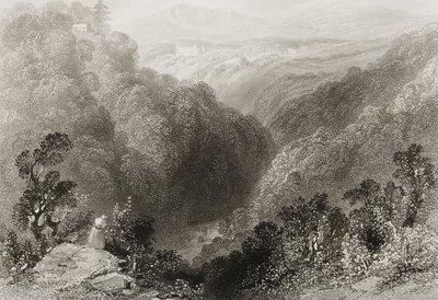Vista de Powerscourt desde el Dargle, Condado de Wicklow, de 