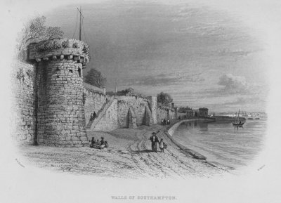 Murallas de Southampton de William Henry Bartlett