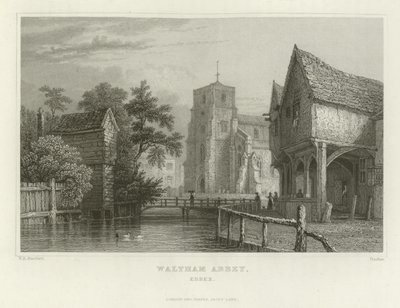 Abadía de Waltham, Essex de William Henry Bartlett