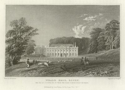 Weald Hall, Essex, la Residencia de C T Tower, Esquire de William Henry Bartlett