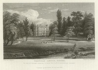 Writtle Lodge, Essex, la residencia de Vicesimus Knox, Esquire de William Henry Bartlett