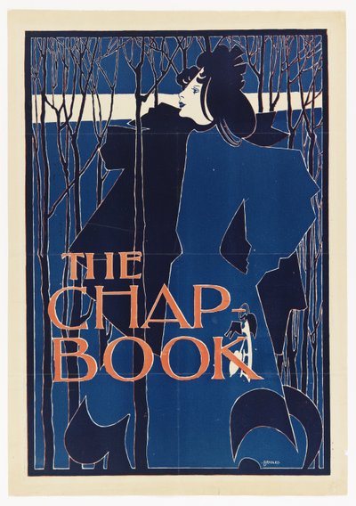 La Dama Azul, póster para The Chap-Book de William Henry Bradley