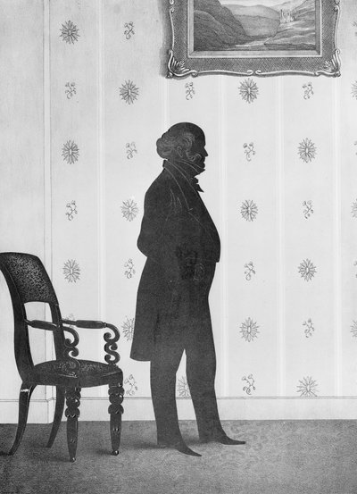 Retrato en silueta de Martin Van Buren, 1844 de William Henry Brown