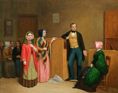 Una oficina de empleo femenina de William Henry Burr