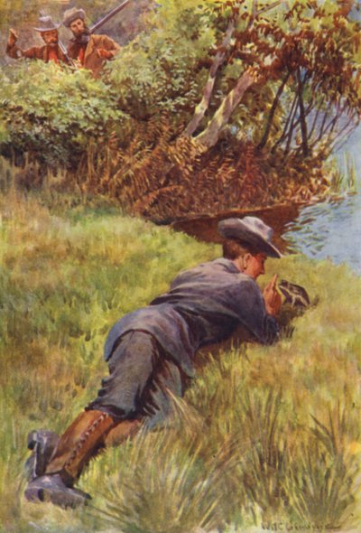Ilustración para Los Cazadores de Gorilas de R M Ballantyne de William Henry Charles Groome