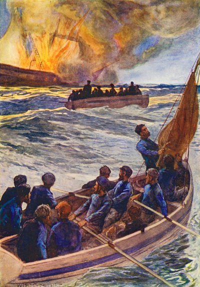 Ilustración para El mundo del hielo o el crucero ballenero del Delfín (litografía en color) de William Henry Charles Groome