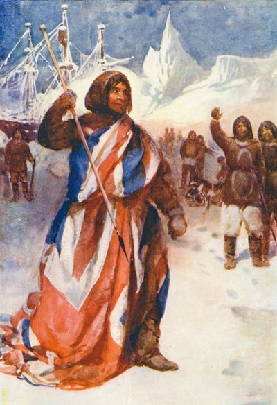 Ilustración para El mundo del hielo o el crucero ballenero del Delfín (litografía en color) de William Henry Charles Groome