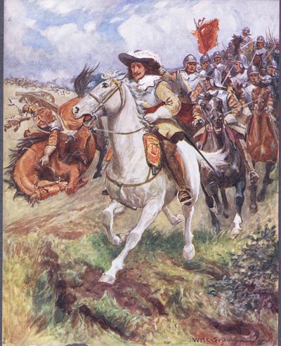 Nuestros coraceros han irrumpido en las filas de los malditos, ilustración de 