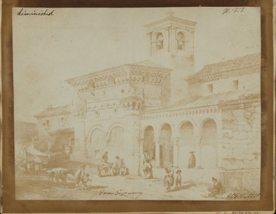 Copia Reducida de un Grabado de una Iglesia Mora de William Henry Fox Talbot