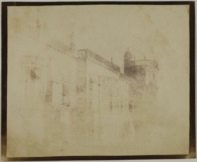 Abadía de Lacock, fachada sur hacia la torre de Sharington de William Henry Fox Talbot