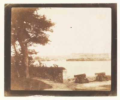 Royal William Victualling Yard, Plymouth, desde Mount Edgecumbe de William Henry Fox Talbot