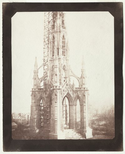 Scott Monument Under Construction de William Henry Fox Talbot