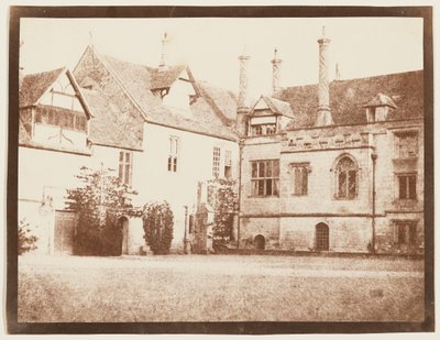 Esquina sureste del patio norte, abadía de Lacock de William Henry Fox Talbot