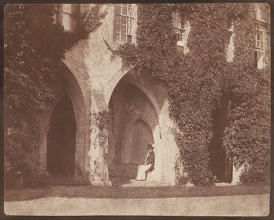 El reverendo Calvert Jones en los claustros de la abadía de Lacock de William Henry Fox Talbot