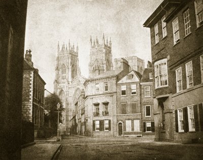 Frente Oeste, Catedral de York, desde Lendall Street de William Henry Fox Talbot