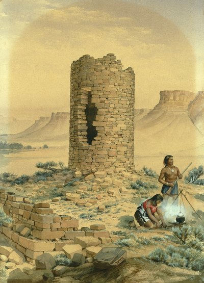 Antigua torre redonda de piedra de William Henry Holmes