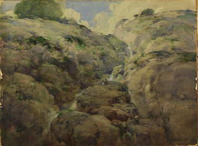 Garganta de la Montaña, Colorado de William Henry Holmes