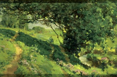 Boceto original de El descanso de los vagabundos de William Henry Holmes
