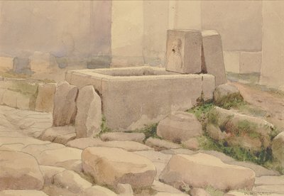 Fuente Pompeyana y Bebedero para Caballos, 1880 de William Henry Holmes