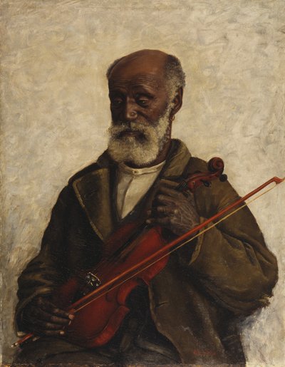 Viejo esclavo, c.1889 (óleo sobre lienzo) de William Henry Huddle