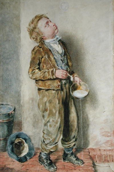 Soplando burbujas de William Henry Hunt