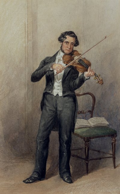 Miembro de la orquesta del 6º duque de Devonshire de William Henry Hunt