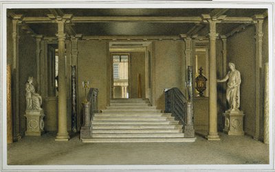 Entrada Norte en Chatsworth House de William Henry Hunt