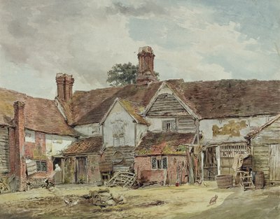 Viejos edificios de granja, c.1815 de William Henry Hunt