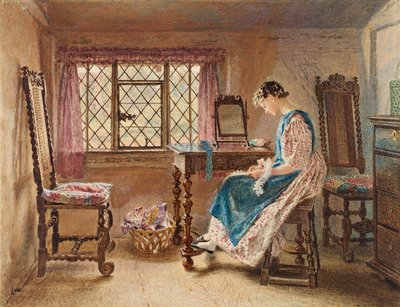 Preparándose para el domingo, c.1832 de William Henry Hunt