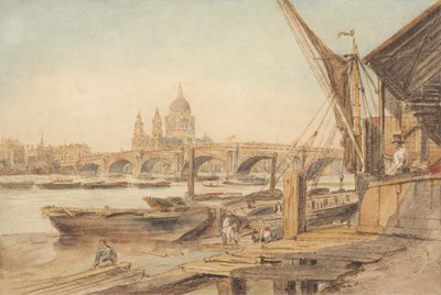 Catedral de San Pablo y puente de Blackfriar de William Henry Hunt