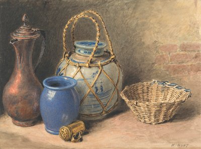Bodegón con tarro de jengibre de William Henry Hunt