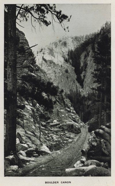 Cañones de Colorado: Boulder Canon de William Henry Jackson